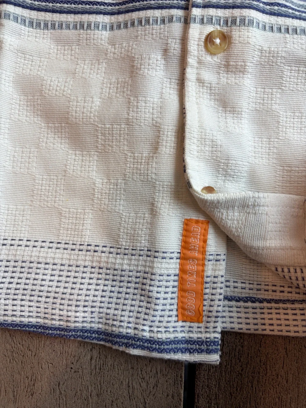 Sovereign Code Tour Textured Striped button up shirt boys size 3T NWT